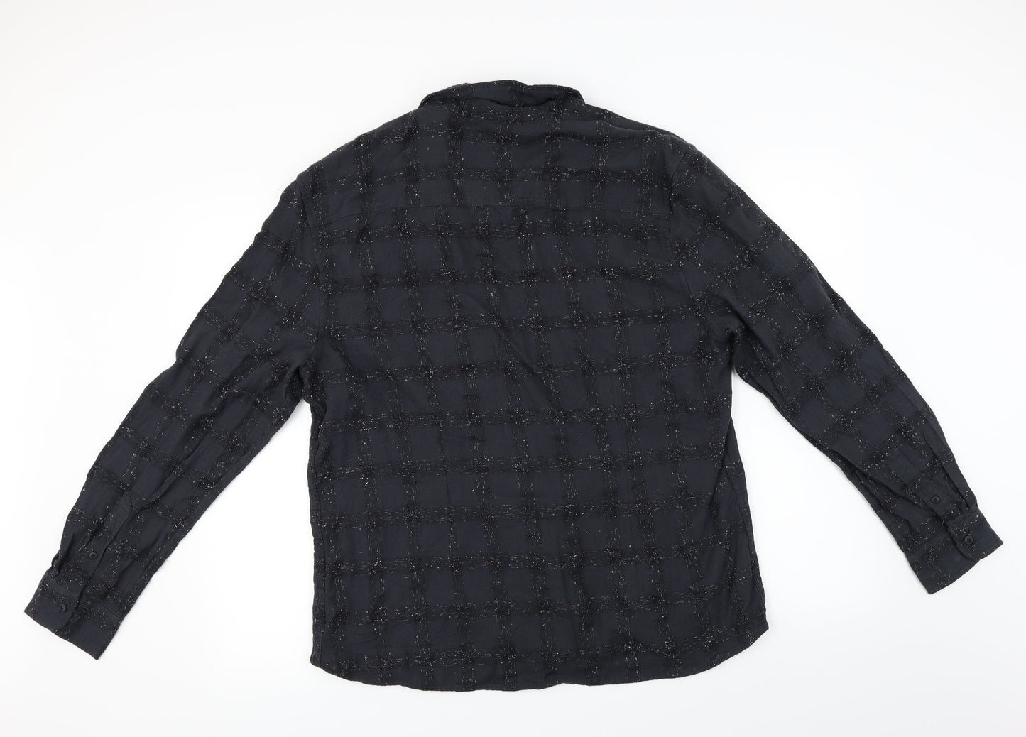 Authentic Casual Wear   Mens Black    Button-Up Size XL