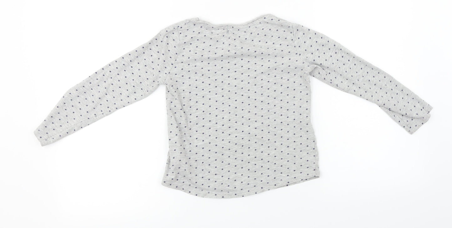 NEXT  Girls Grey   Basic T-Shirt Size 7 Years