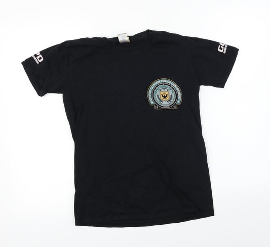 Gildan  Mens Black    T-Shirt Size S