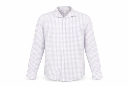 Preworn  Mens Purple Check   Button-Up Size L