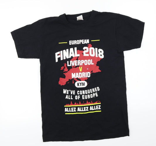 Fruit of the Loom  Womens Black   Basic T-Shirt Size S