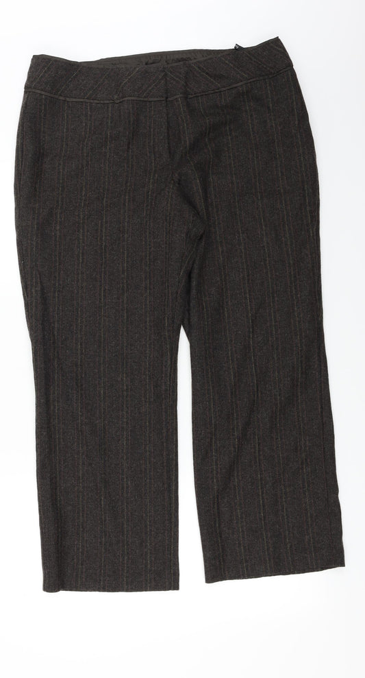 Marks and Spencer  Womens Brown   Trousers  Size 34 in L24 in