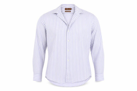 Marks & Spencer  Mens Blue Striped   Dress Shirt Size M