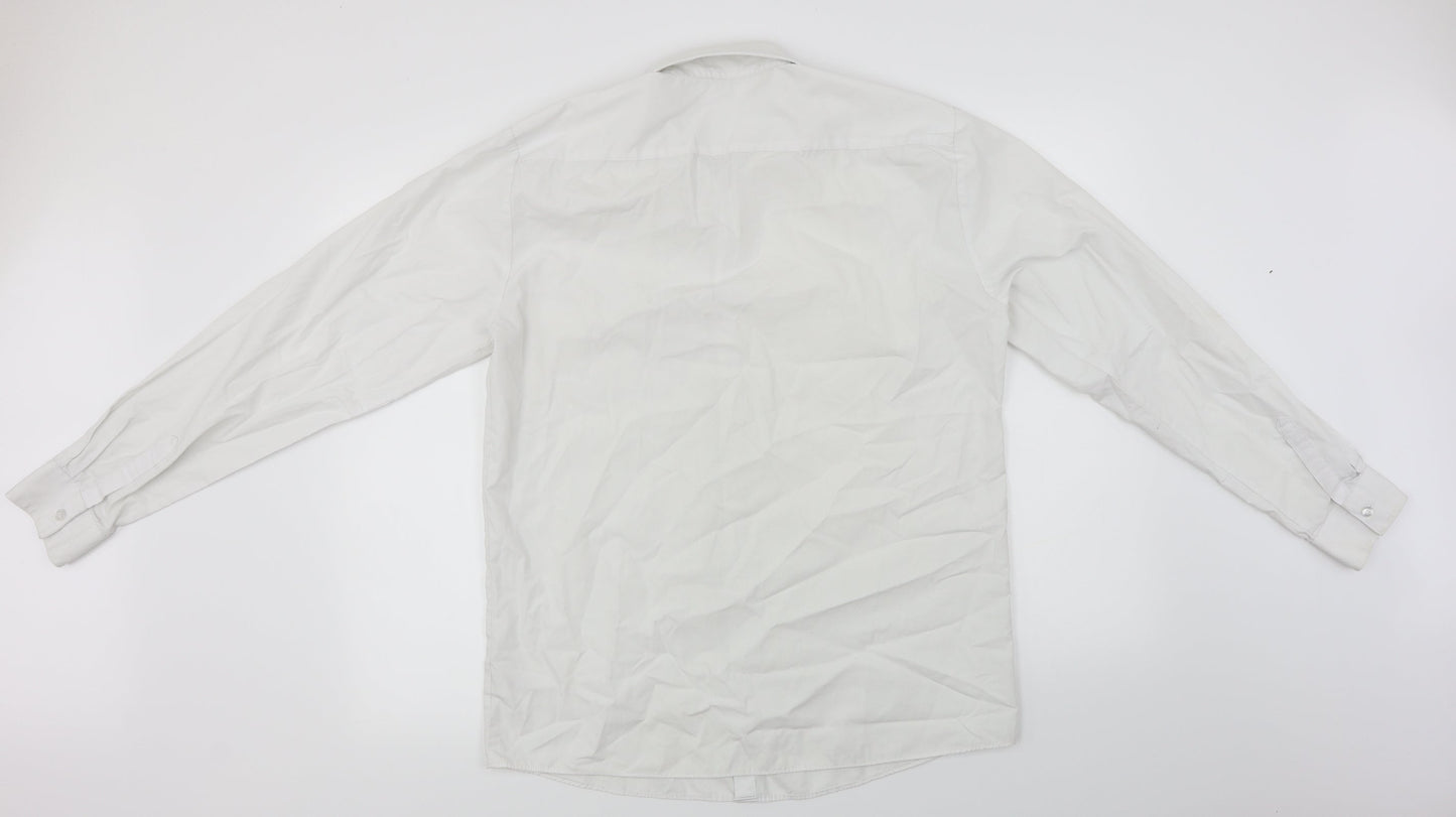 F&F  Boys White   Basic Button-Up Size XL