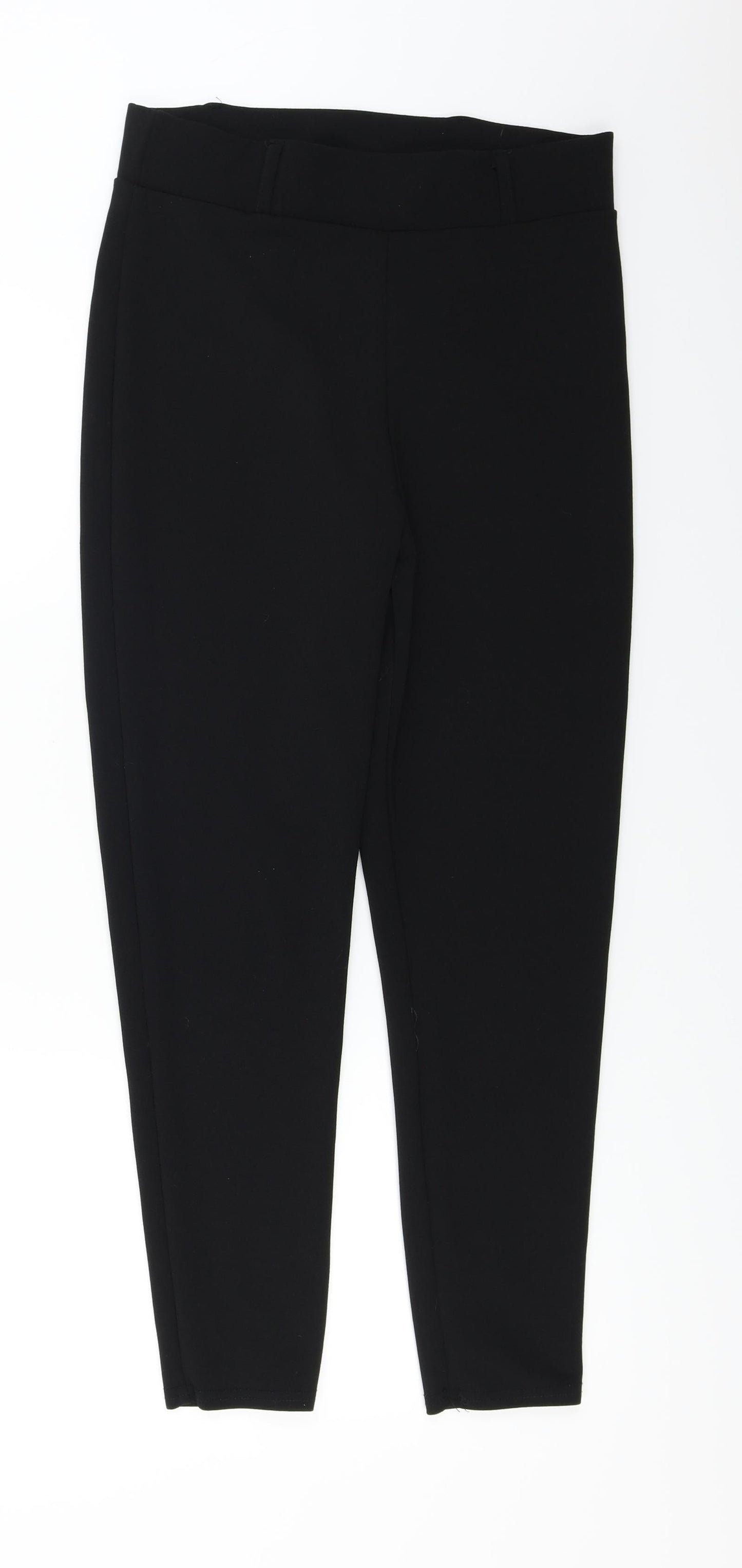 PRETTYLITTLETHING Womens Black   Trousers  Size 12 L24 in