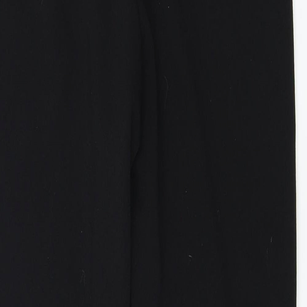 PRETTYLITTLETHING Womens Black   Trousers  Size 12 L24 in