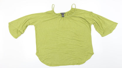 Preloved Chelsea & Theodore  Womens Green   Basic Blouse Size XL - Front