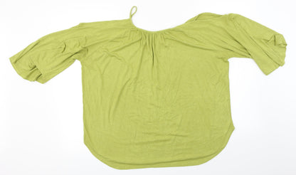 Preloved Chelsea & Theodore  Womens Green   Basic Blouse Size XL - Back