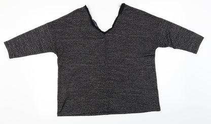 Preloved Marks and Spencer  Womens Black   Basic T-Shirt Size 12 - Back