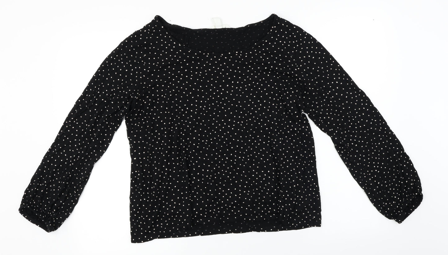 H&M  Womens Black   Basic Blouse Size L