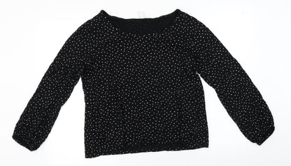 H&M  Womens Black   Basic Blouse Size L