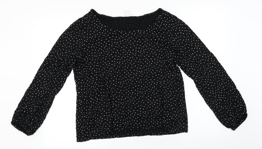 H&M  Womens Black   Basic Blouse Size L