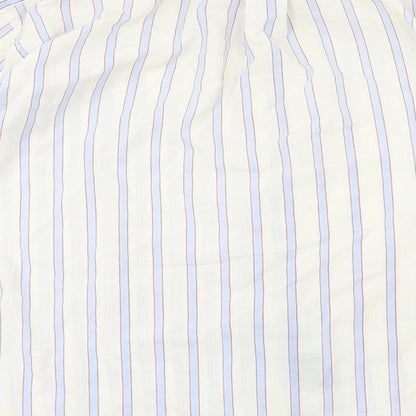 Preloved M2M  Mens Ivory Striped   Button-Up Size L - Label