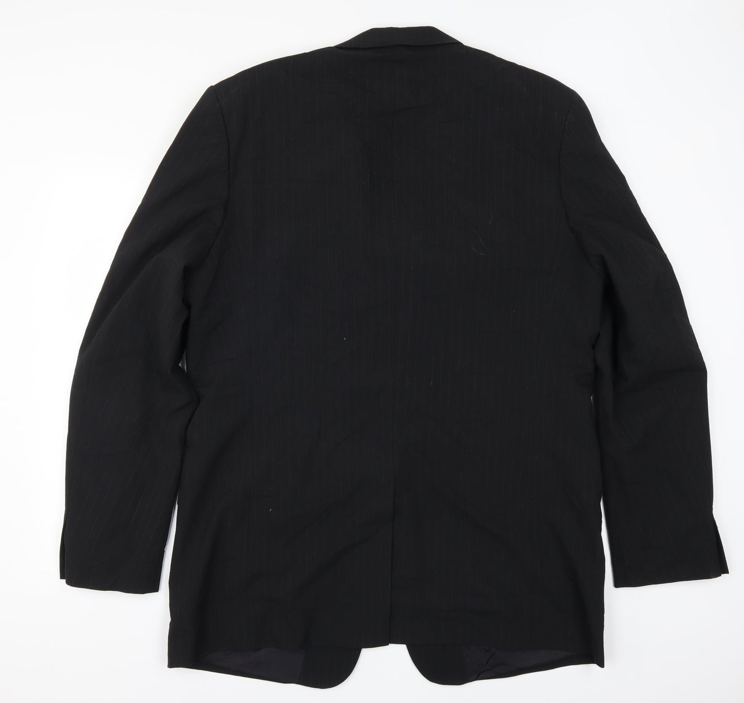 BPC Mens Black Striped  Jacket Suit Jacket Size 46