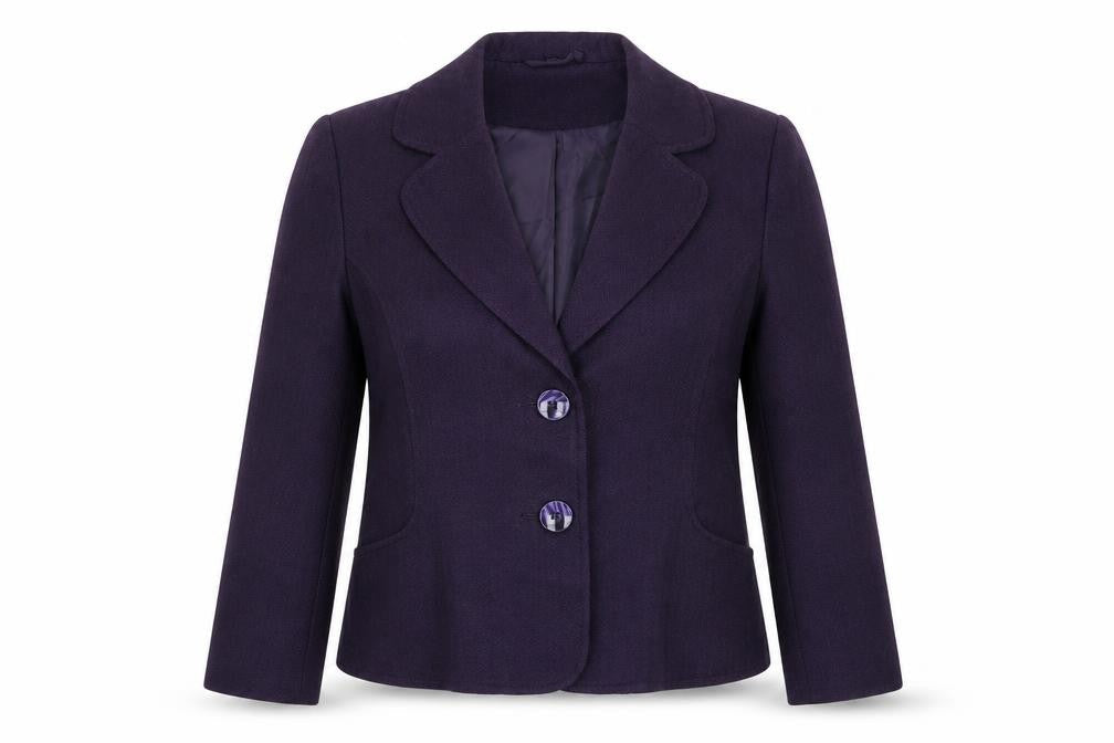 EWM Womens Purple   Jacket Suit Jacket Size 14
