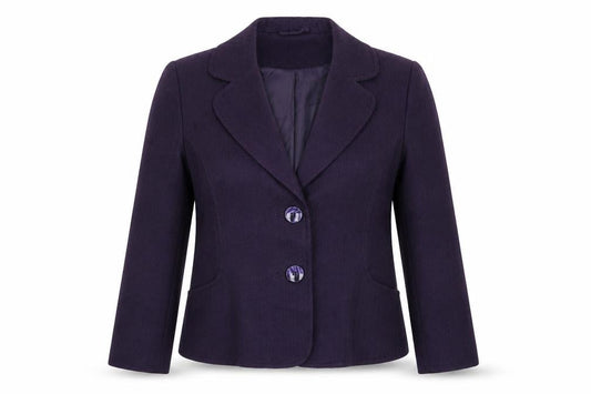 EWM Womens Purple   Jacket Suit Jacket Size 14