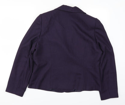 EWM Womens Purple   Jacket Suit Jacket Size 14