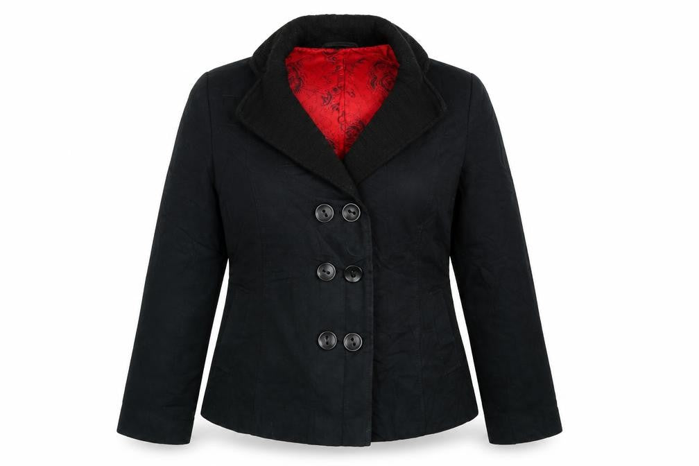 Per Una Womens Black   Jacket Coat Size 10