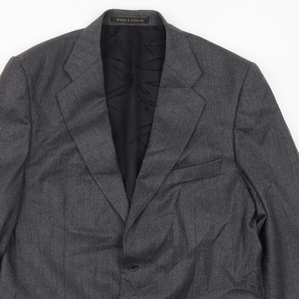 Marks and Spencer Mens Grey   Jacket Suit Jacket Size 42