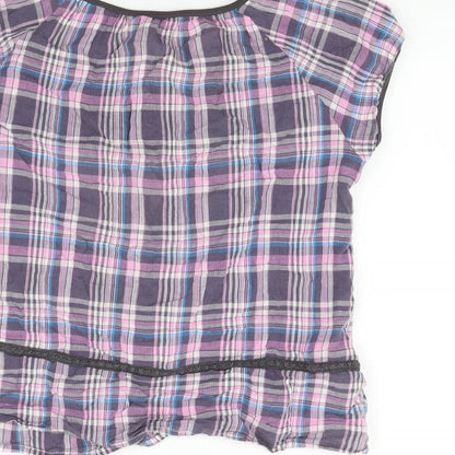 bega Womens Pink Check  Basic T-Shirt Size XL