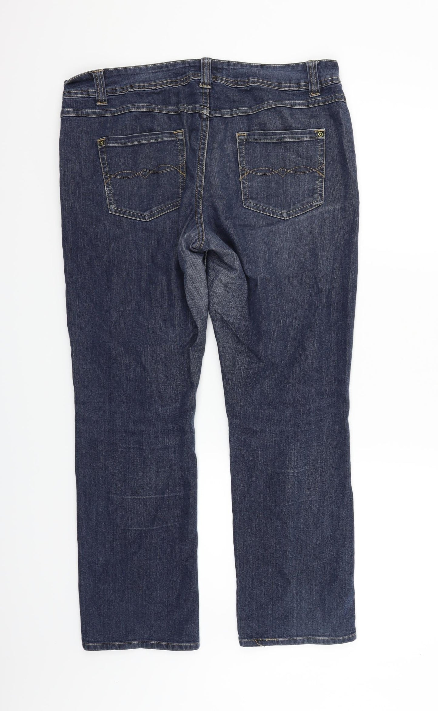 George Womens Blue   Trousers  Size 14 L25 in