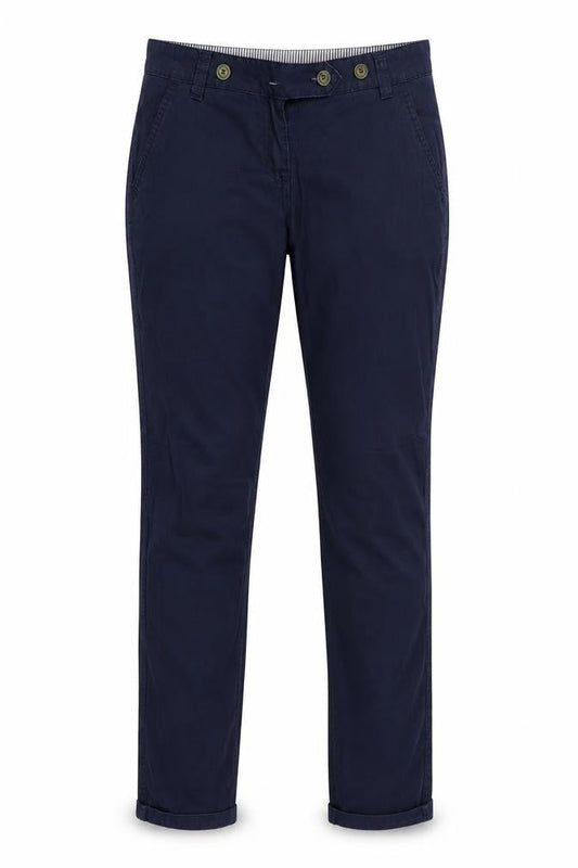 deniem & co Womens Blue Houndstooth  Trousers  Size 10 L27 in