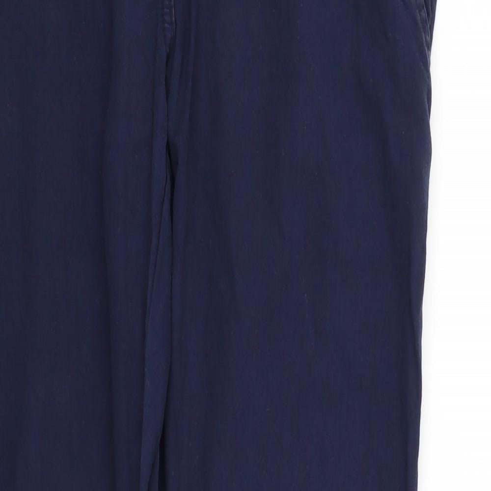 deniem & co Womens Blue Houndstooth  Trousers  Size 10 L27 in