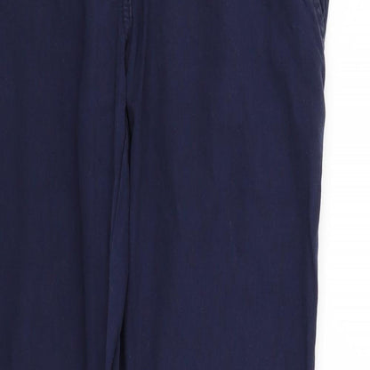 Denim & Co. Womens Blue Houndstooth  Trousers  Size 10 L27 in