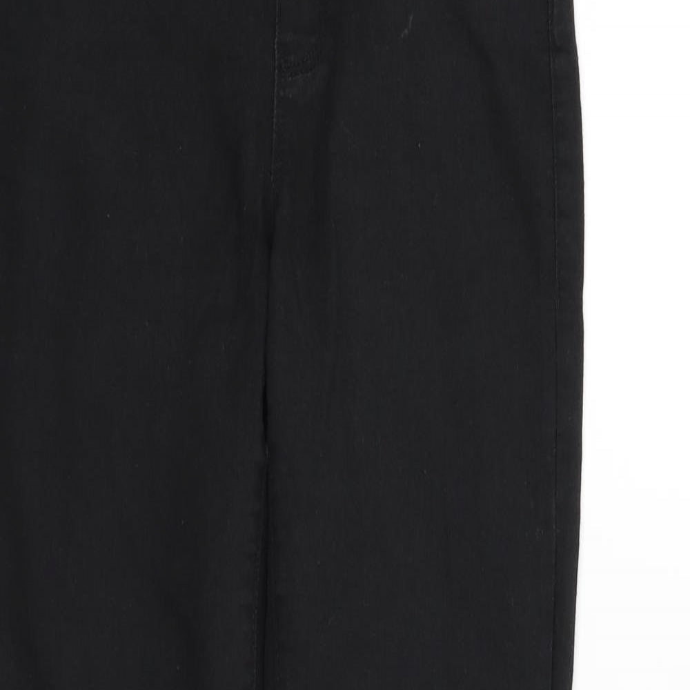 deniem & co Womens Black   Trousers  Size 6 L27 in
