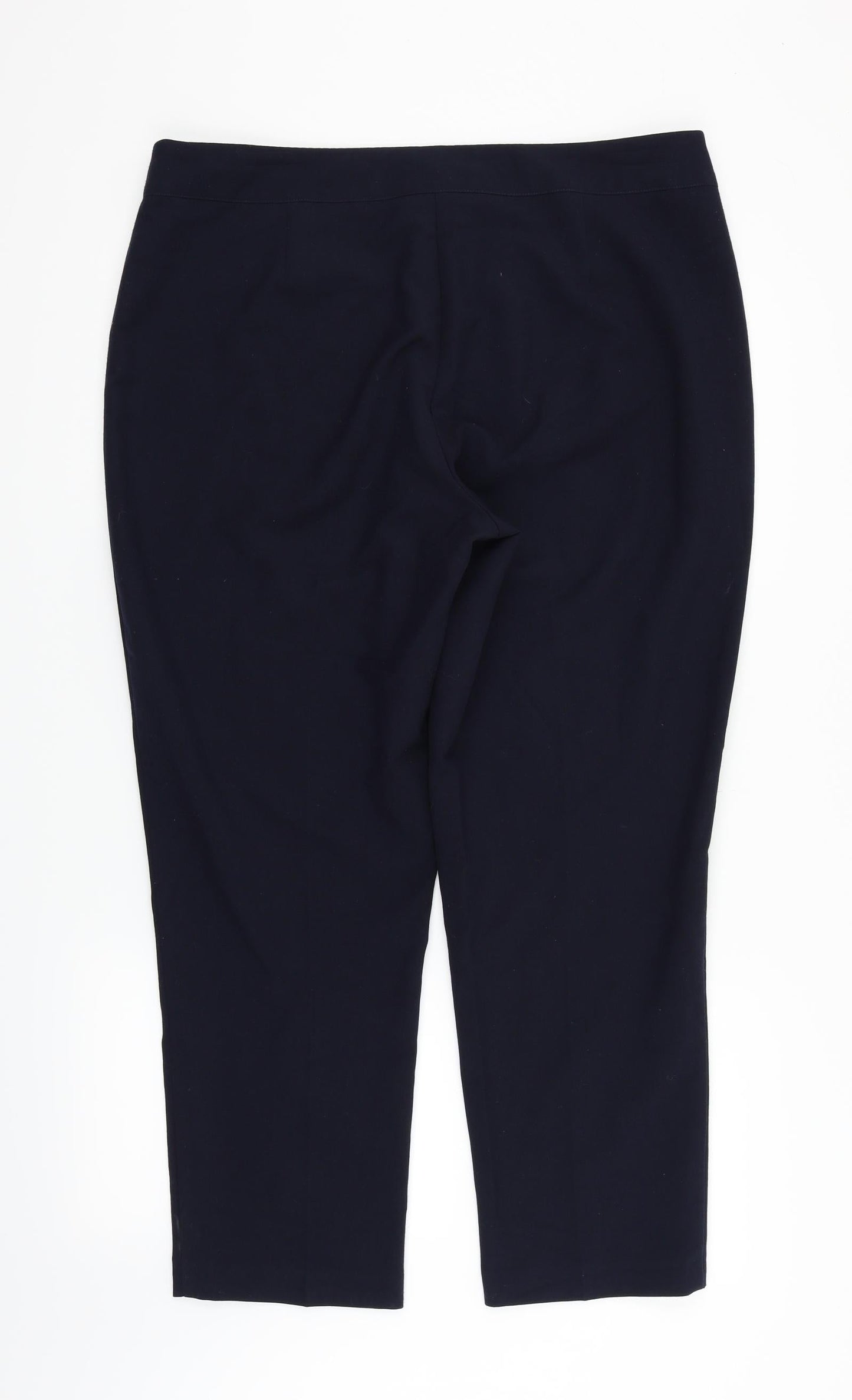 Mia Moda Womens Blue   Trousers  Size 16 L31 in