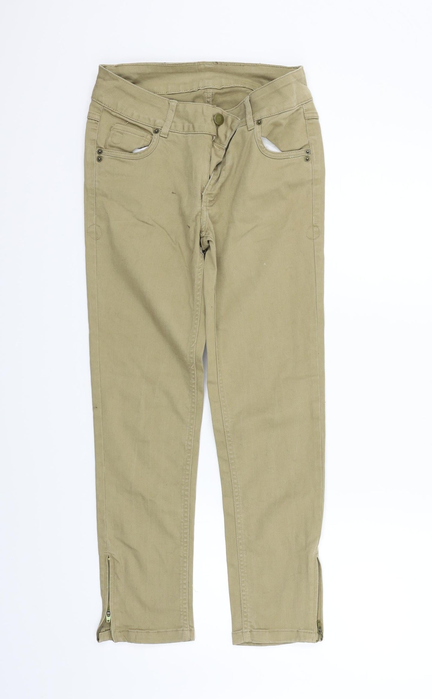 Matalan Womens Beige   Trousers  Size 10 L26 in