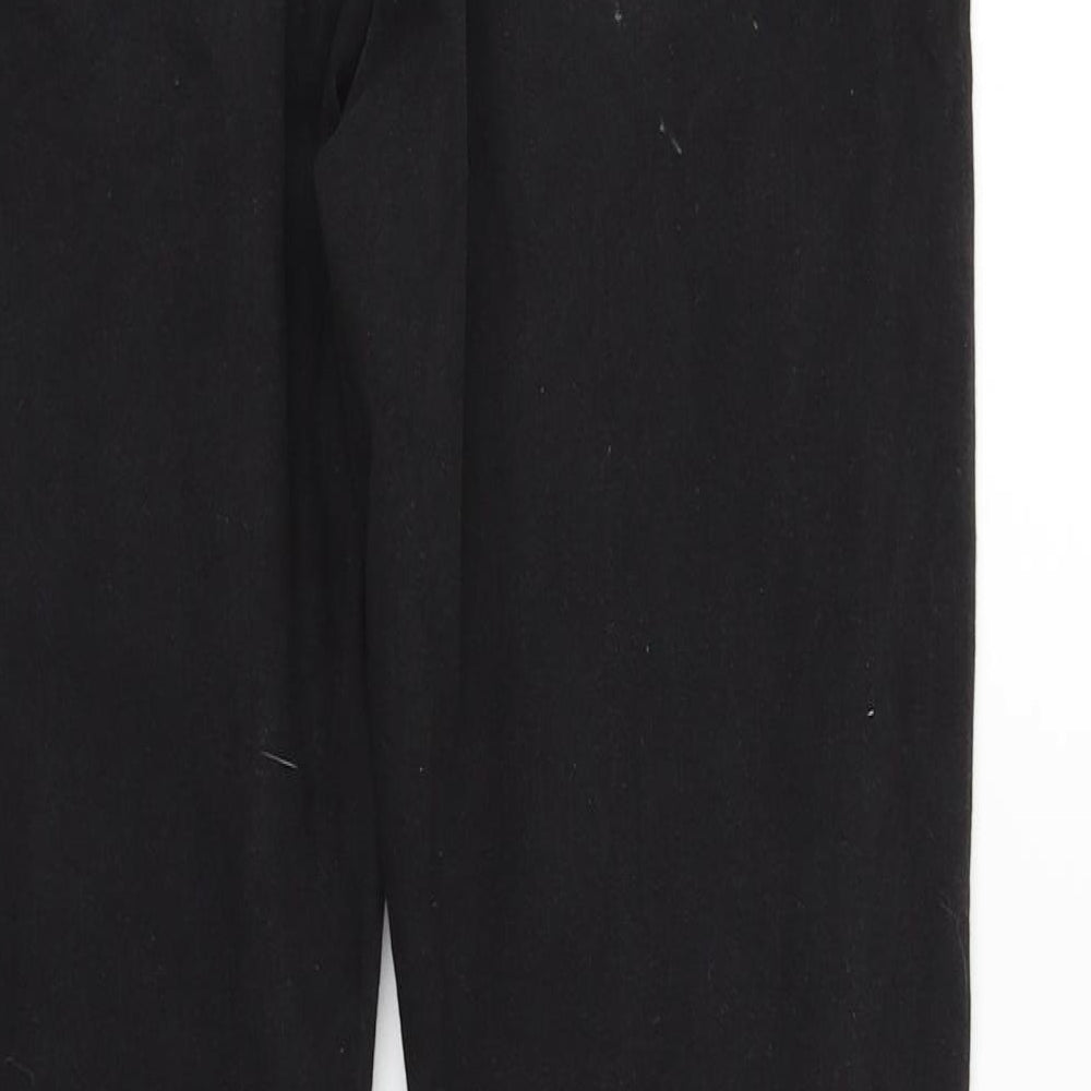 deniem & co Womens Black   Straight Jeans Size L L32 in