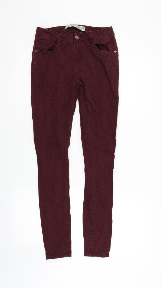 deniem & co Womens Red   Skinny Jeans Size 6 L29 in