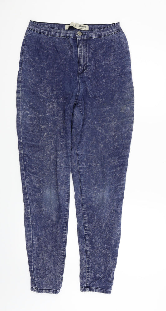 deniem & co Womens Blue   Straight Jeans Size 10 L28 in