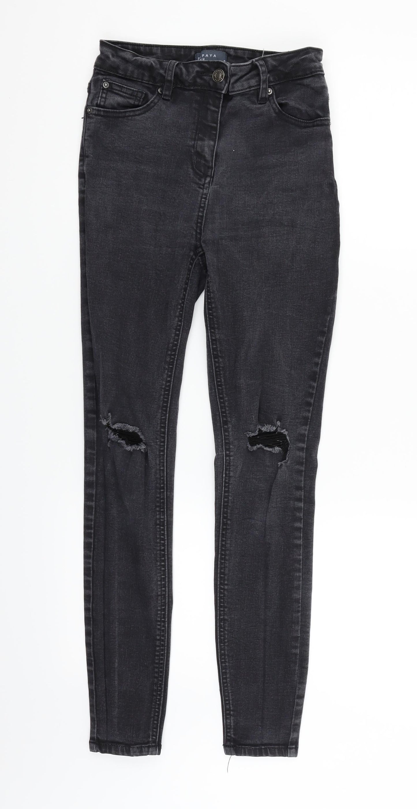 Papaya Womens Black   Straight Jeans Size 8 L26 in