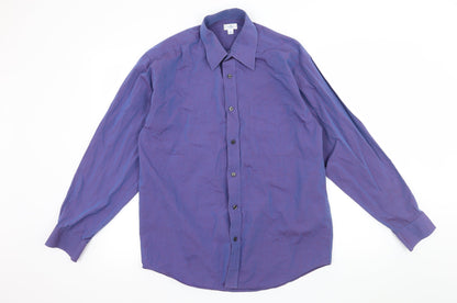 F&F Mens Purple    Button-Up Size 15