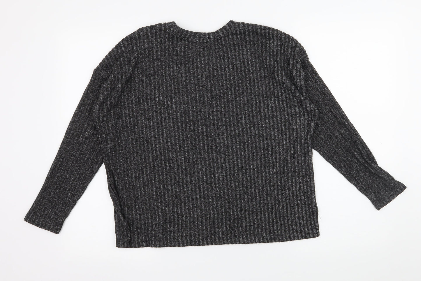Primark Womens Grey  Knit Pullover Jumper Size 10