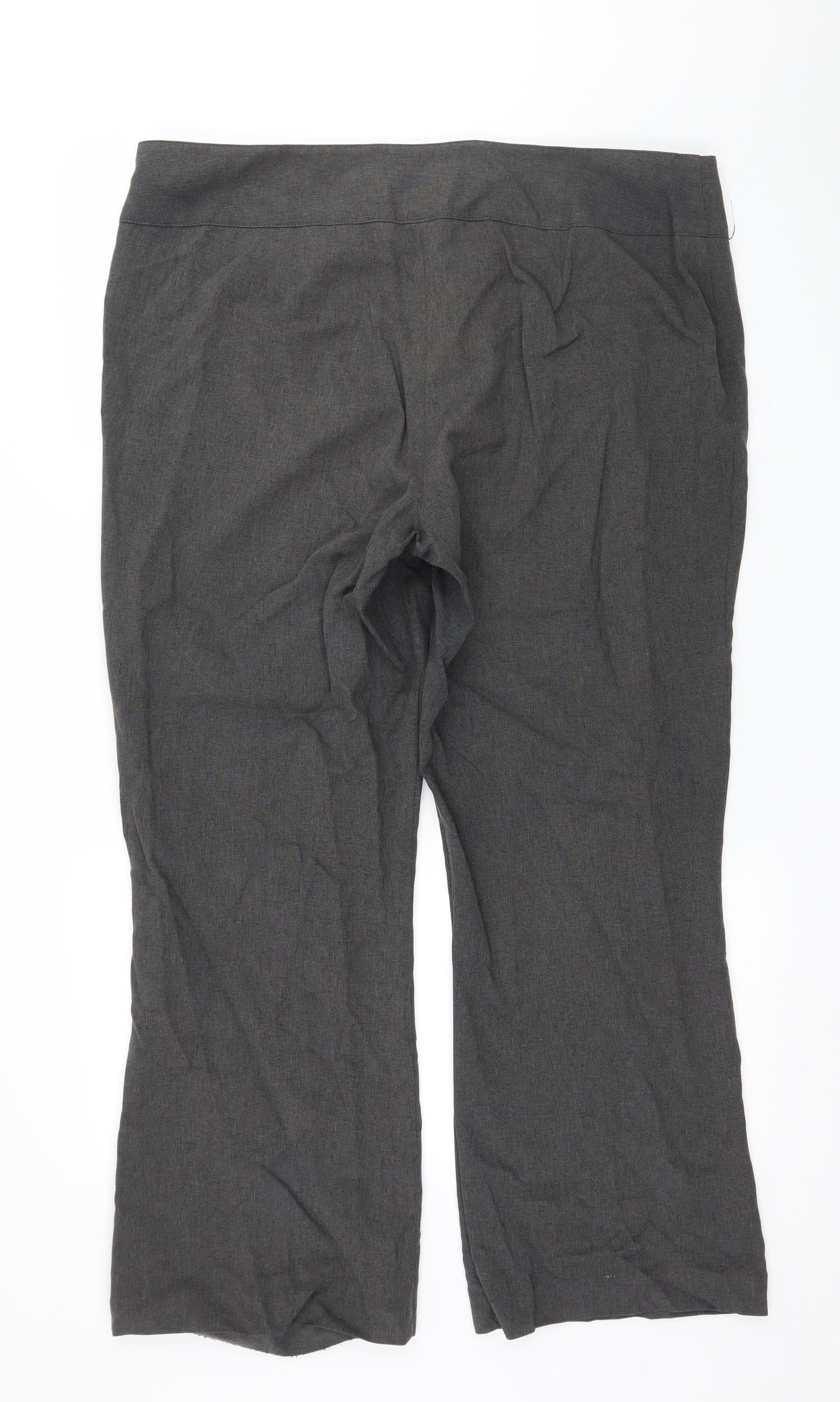 Papaya Womens Grey   Trousers  Size 18 L27 in