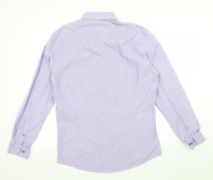 Connor Mens Purple    Button-Up Size M
