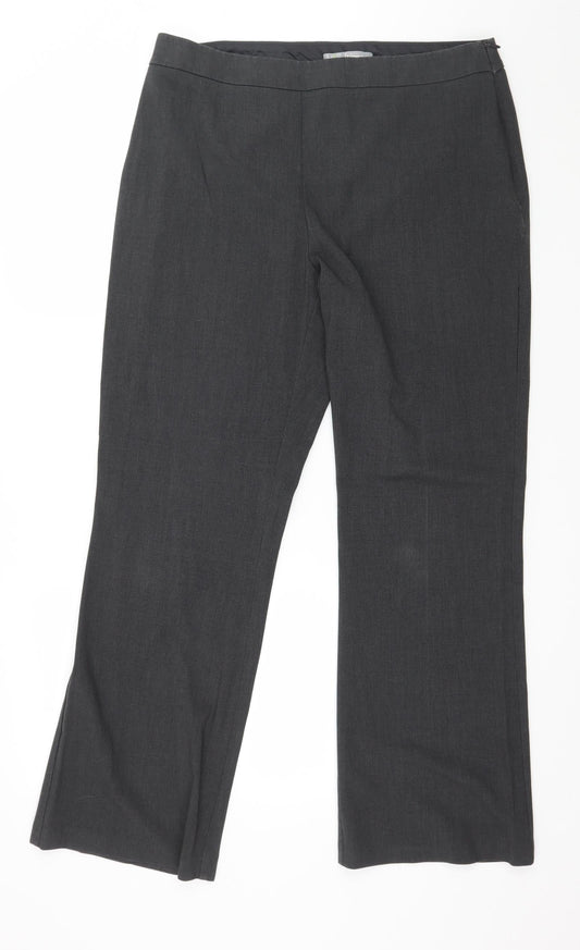 Marks and Spencer Womens Grey   Trousers  Size 14 L30 in