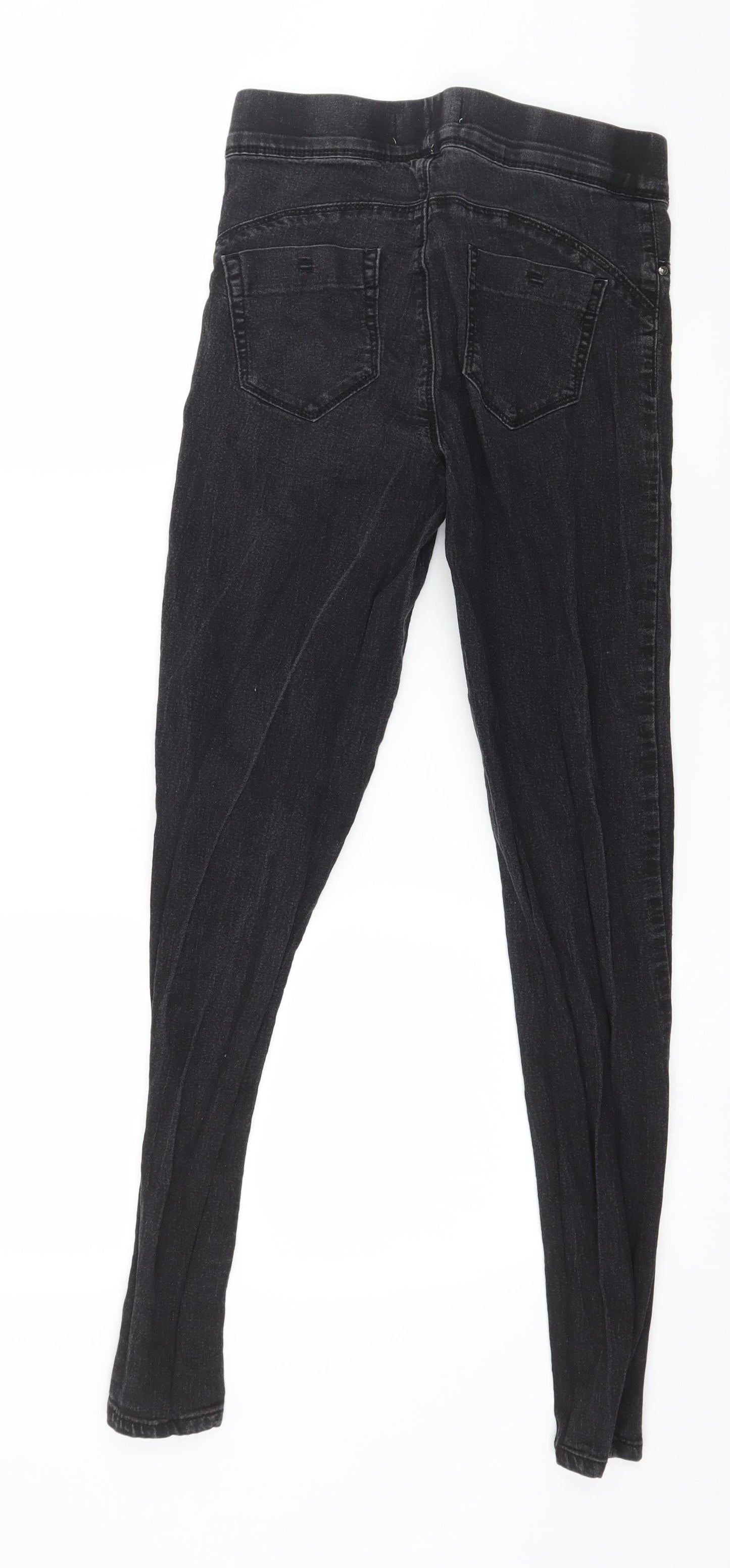 Denim & Co. Womens Grey  Denim Jegging Jeans Size 8 L29 in