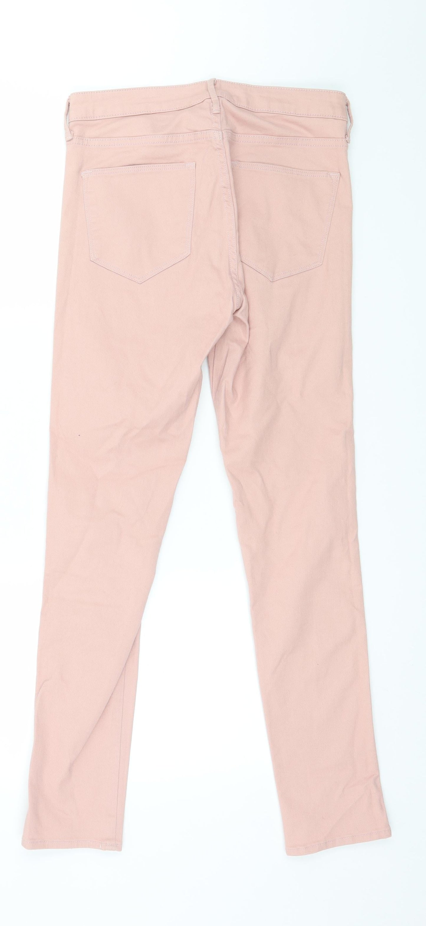 H&M Womens Pink  Denim Skinny Jeans Size 27 in L28 in
