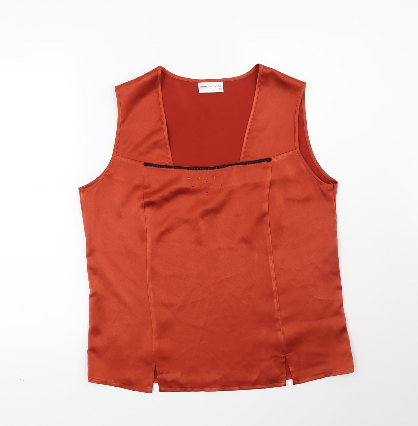 Sommermann Womens Orange   Basic Blouse Size 16
