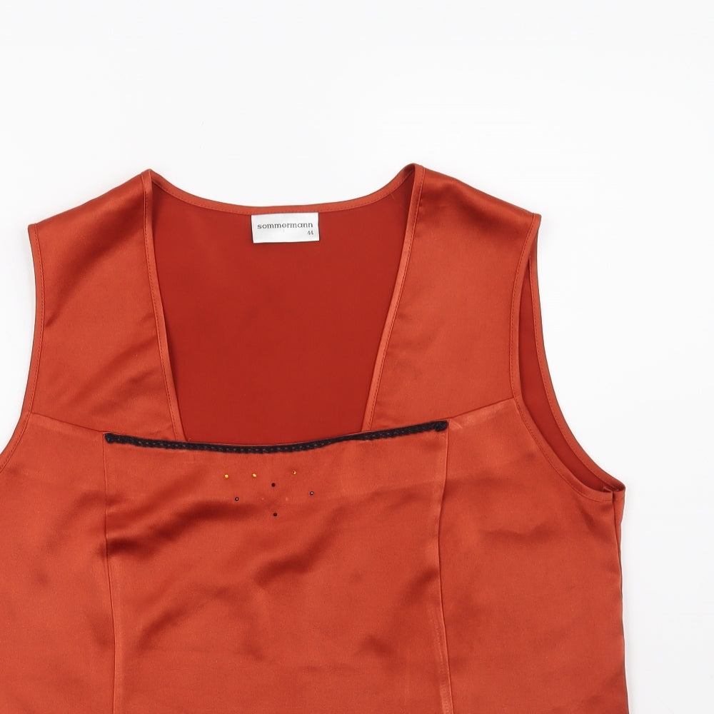 Sommermann Womens Orange   Basic Blouse Size 16