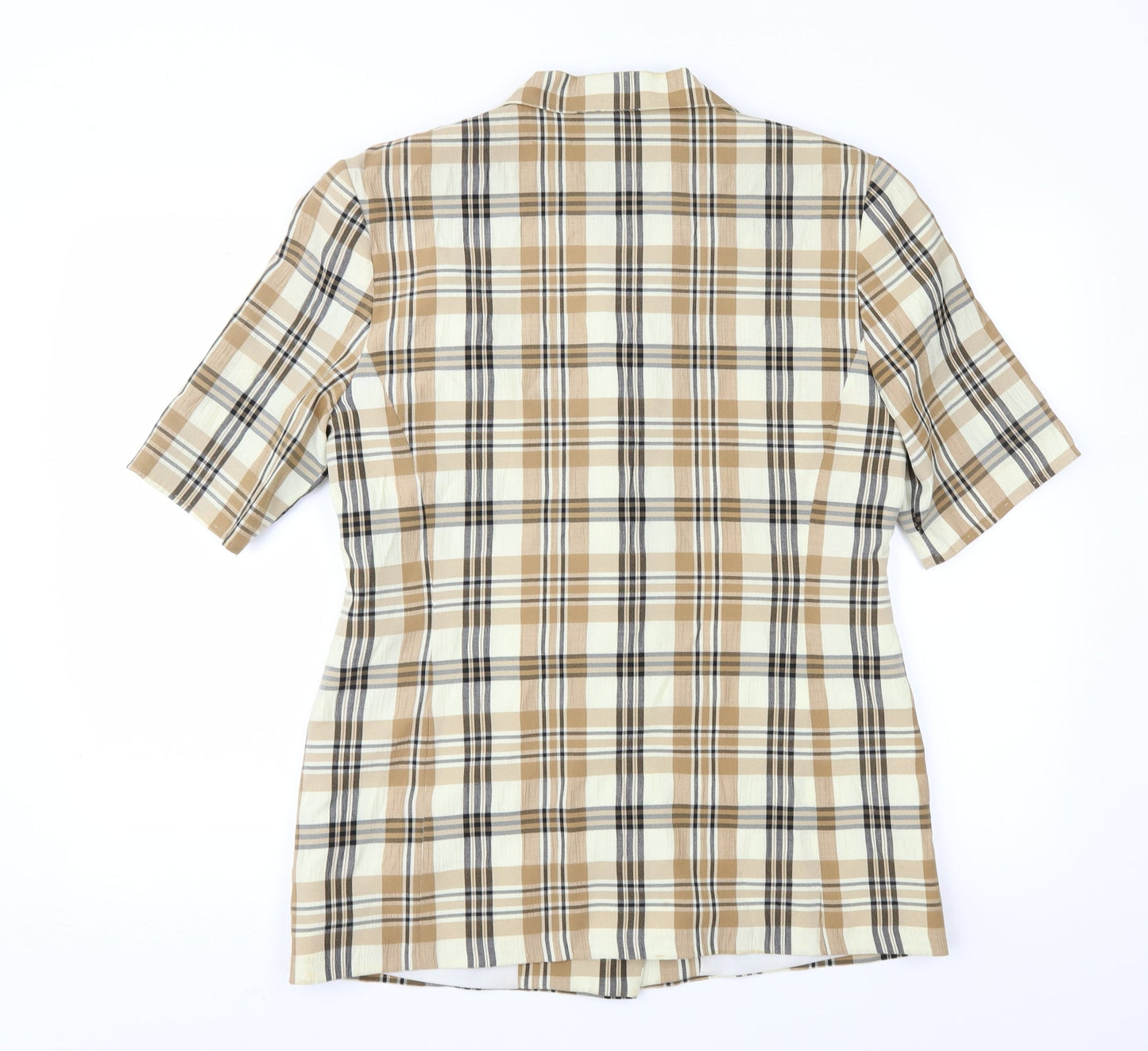 Perceptions Womens Brown Check  Jacket  Size 14