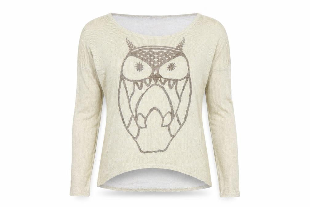 SHELIKES Womens Gold   Pullover Jumper Size S