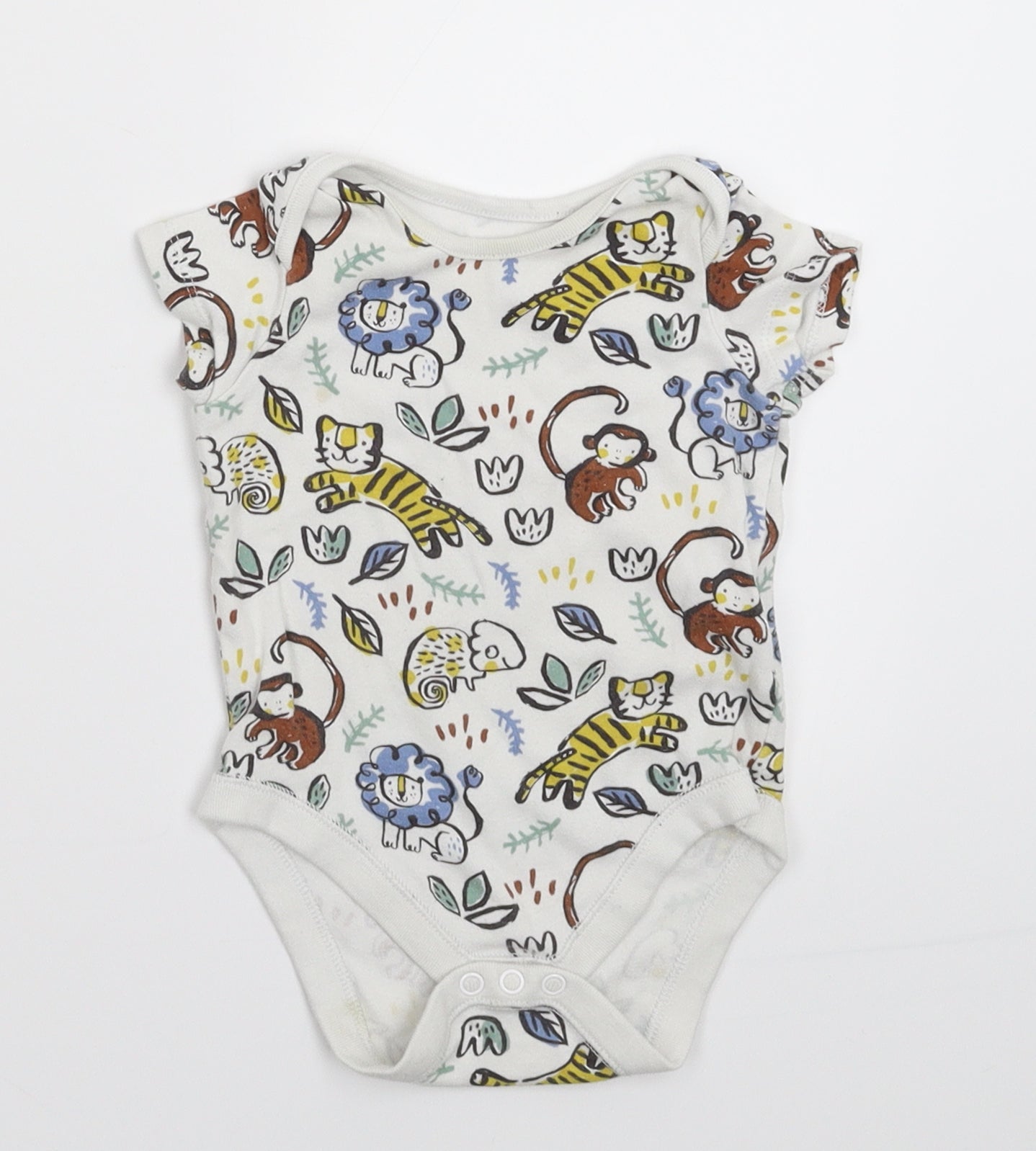 F&F Baby White   Babygrow One-Piece Size 6-9 Months
