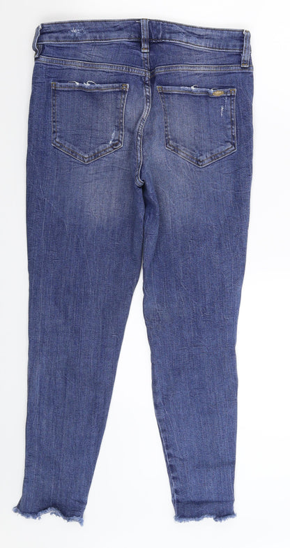 Preloved F&F Womens Blue  Denim Jegging Jeans Size 30 in L26 in - Back