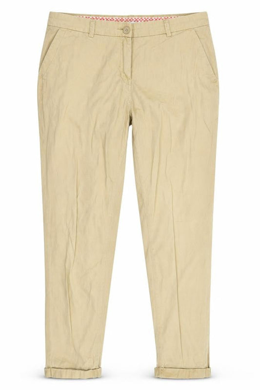 Peacocks Womens Beige   Chino Trousers Size 10 L27 in