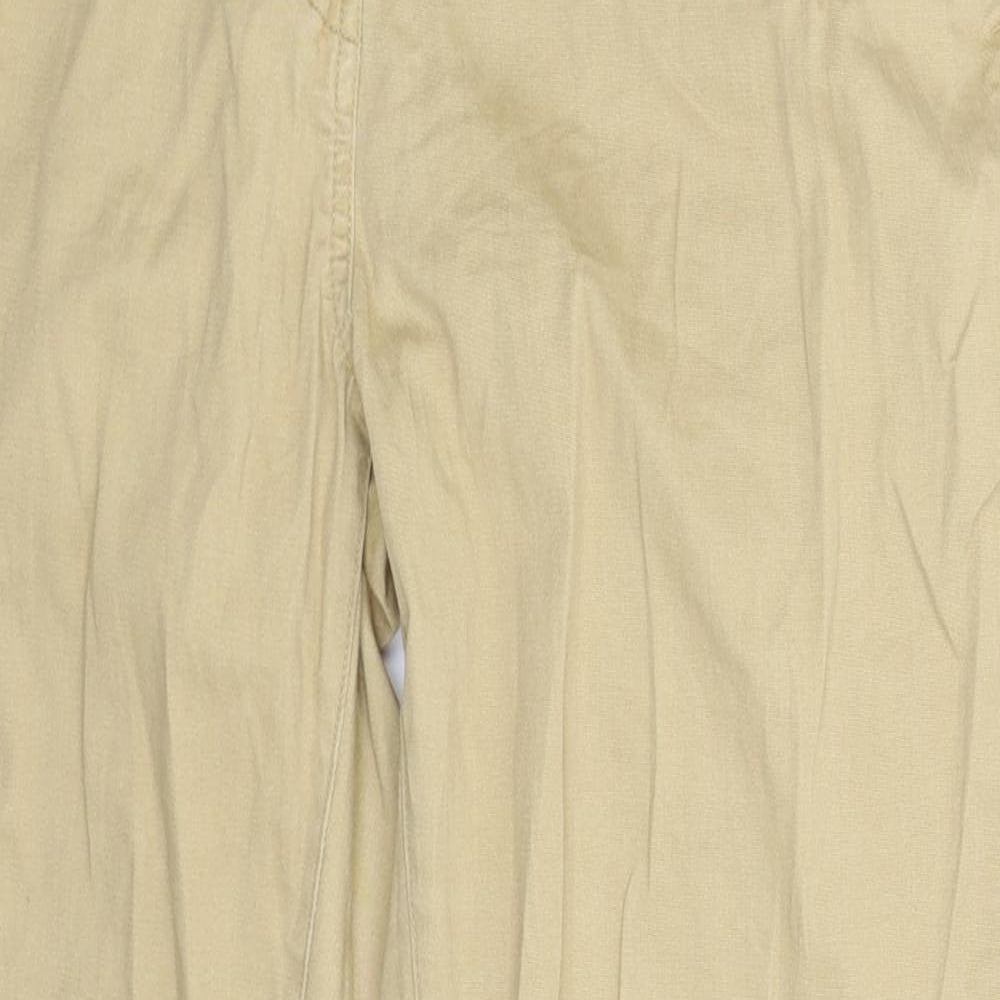 Peacocks Womens Beige   Chino Trousers Size 10 L27 in